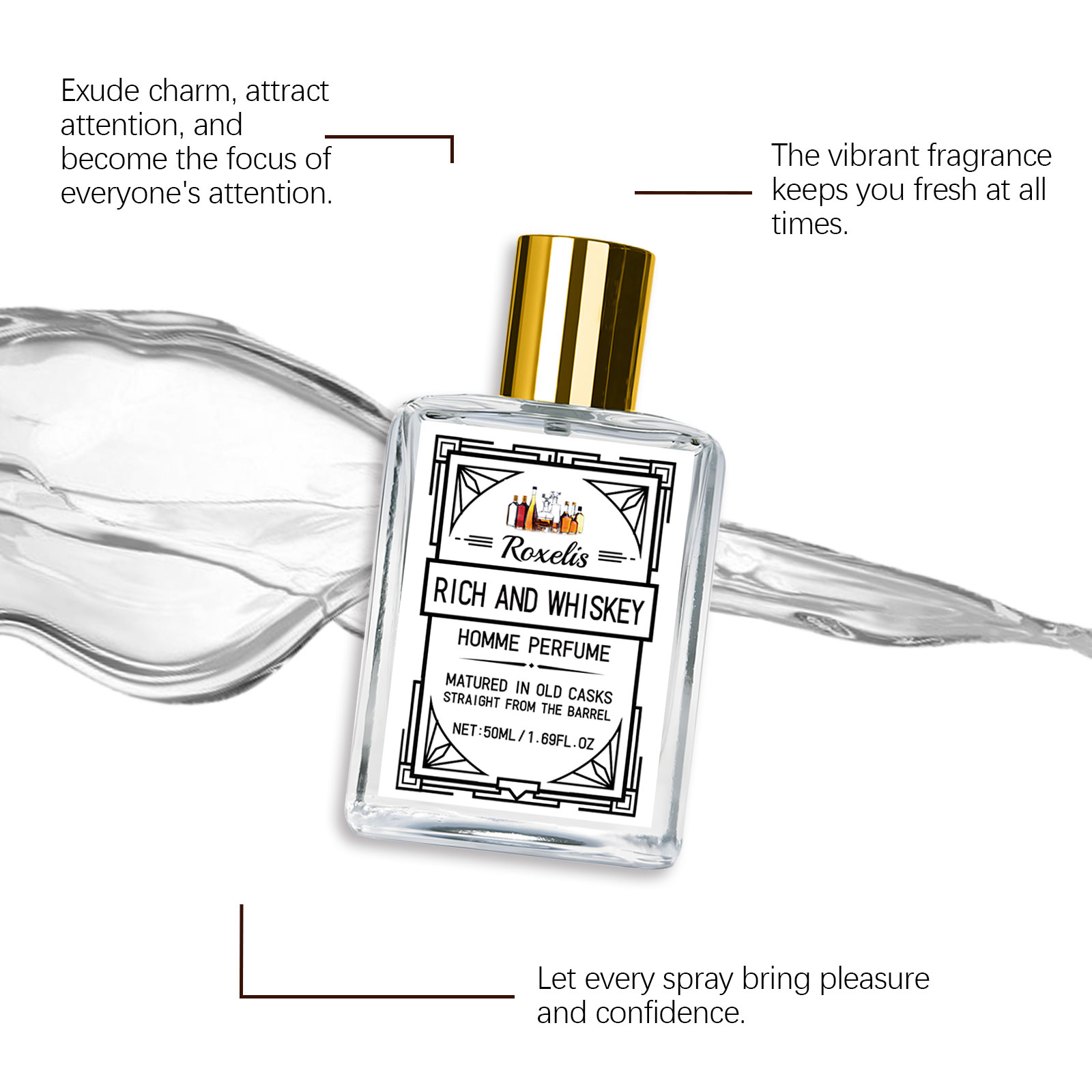 Roxelis 50ml Charm Whisky Parf - Perfume Fragrance Free avis et prix